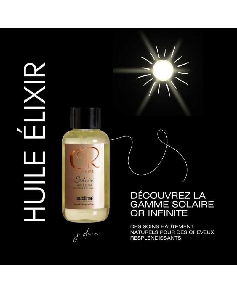 Huile Elixir Protège et Illumine 50 ml - Solaire Or Infinite | Cheveux exposés au soleil