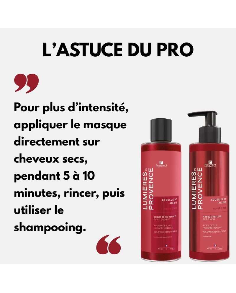 Masque Repigmentant Rouge Coquelicot Aixois - Fauvert 200ml