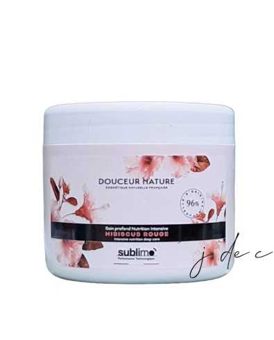 Soin Profond Nutrition Intensive 500 ml Hibiscus Rouge - Douceur Nature - SUBLIMO