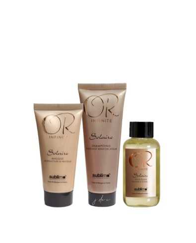 Mini rituel solaire Or Infinite - Soin cheveux format voyage Sublimo