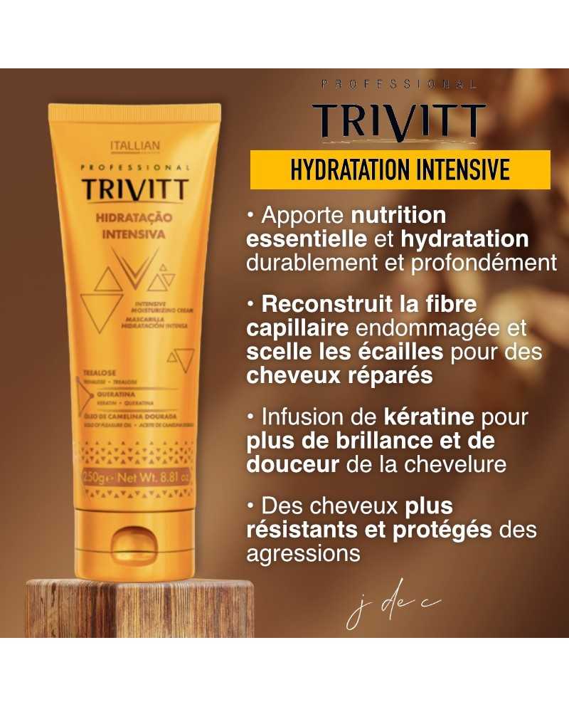 Soin Hydratation Intensive 250 g Soin Capillaire Profond - Trivitt Professional Itallian Hairtech