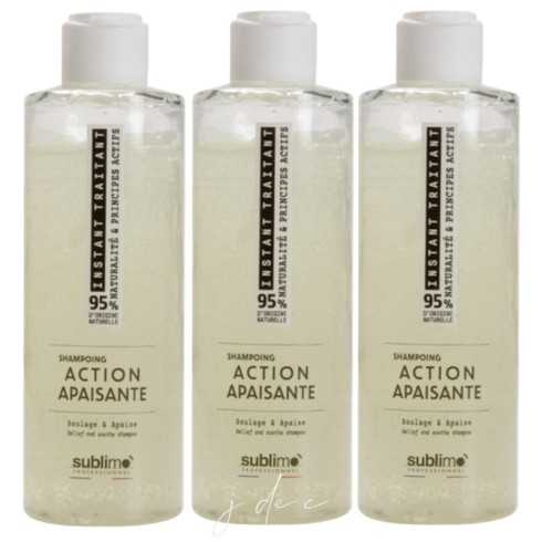 Trio Shampooing Action Apaisante 3x200 ml - Instant Traitant Sublimo - Calme, Soulage, Protège