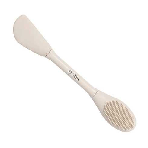 Spatule Brosse Visage ENAYA - Accessoire 2‑en‑1 masque & nettoyage