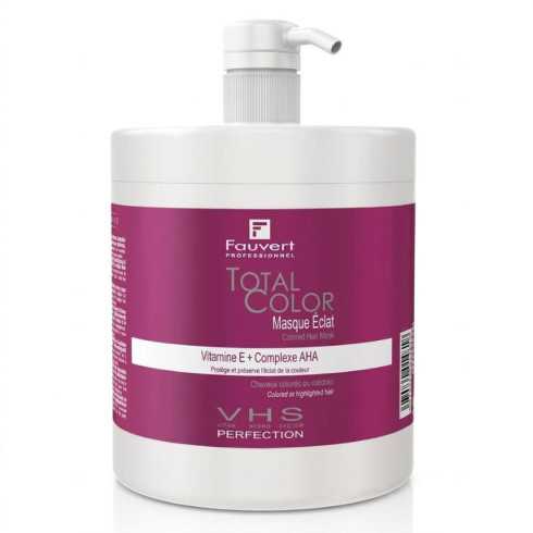 Masque Éclat Cheveux Colorés Total Color 1 kg - Fauvert