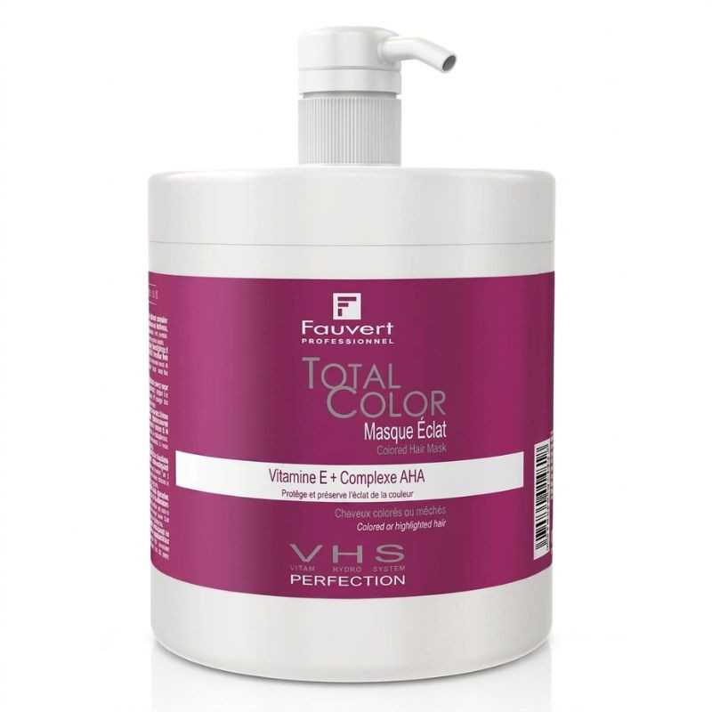 Masque Éclat Cheveux Colorés Total Color 1 kg - Fauvert