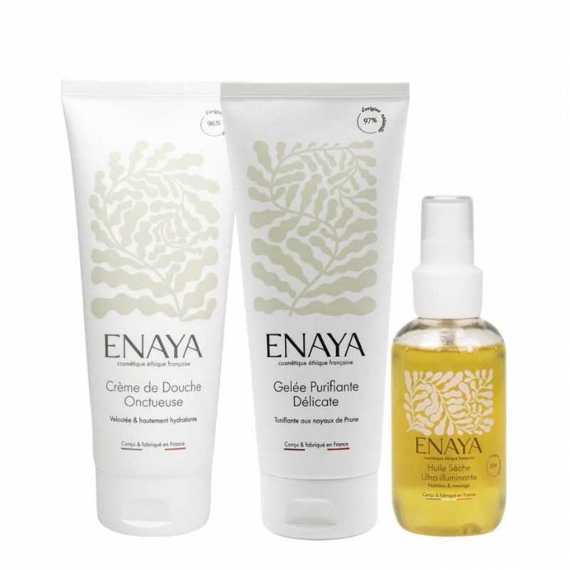 Rituel douche quotidien ENAYA – gel douche naturel