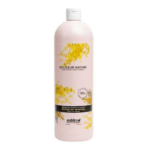 Shampooing Protection Couleur Fleur de Mimosa DOUCEUR NATURE 1 Litre • SUBLIMO
