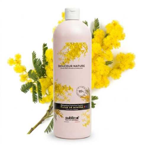 Shampooing Protection Couleur Fleur de Mimosa DOUCEUR NATURE 1 Litre • SUBLIMO 2