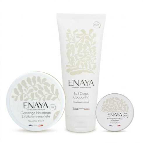 Rituel Gommage & Nutrition ENAYA - Soin corps peau neuve