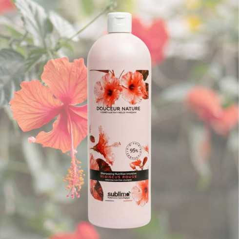 Shampooing Nutrition Intensive Hibiscus Rouge DOUCEUR NATURE 1 Litre • SUBLIMO 2
