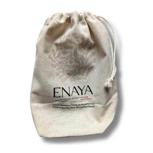 Pochon naturel en coton ENAYA - Accessoire beauté réutilisable