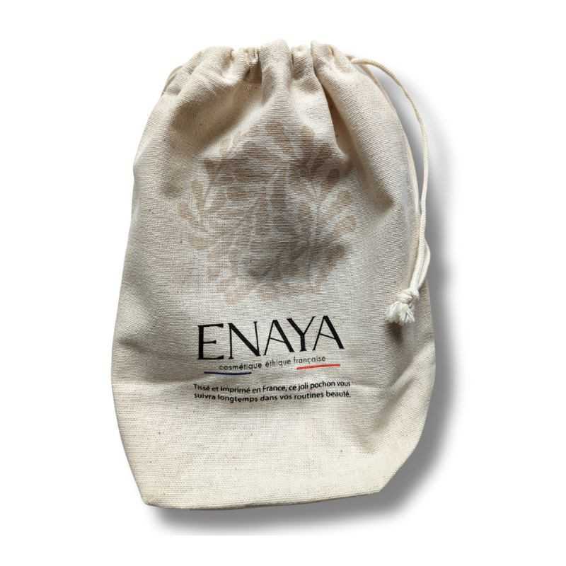 Pochon naturel en coton ENAYA - Accessoire beauté réutilisable