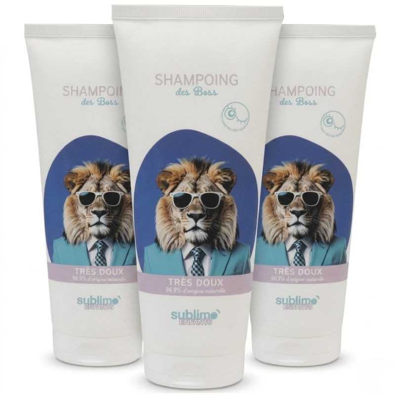 Trio Shampooing des Boss Lion Très Doux - Sublimo Enfants 3 x 200 ml