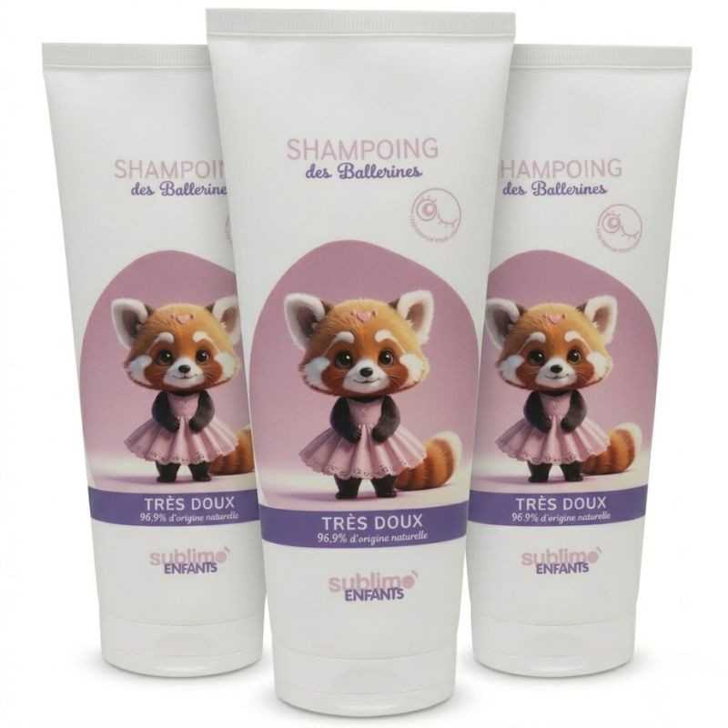 Trio Shampooing des Ballerines Très Doux - Sublimo Enfants 3 x 200 ml