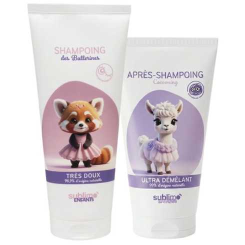 Duo shampooing + après‑shampooing enfant mangue - Sublimo Enfants