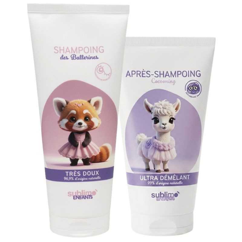 Duo shampooing + après‑shampooing enfant mangue - Sublimo Enfants
