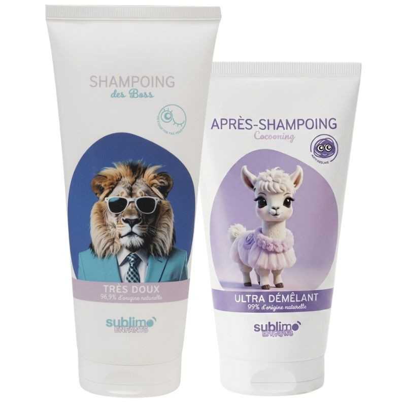 Duo shampooing Boss + Après‑shampooing Cocooning - Sublimo Enfants