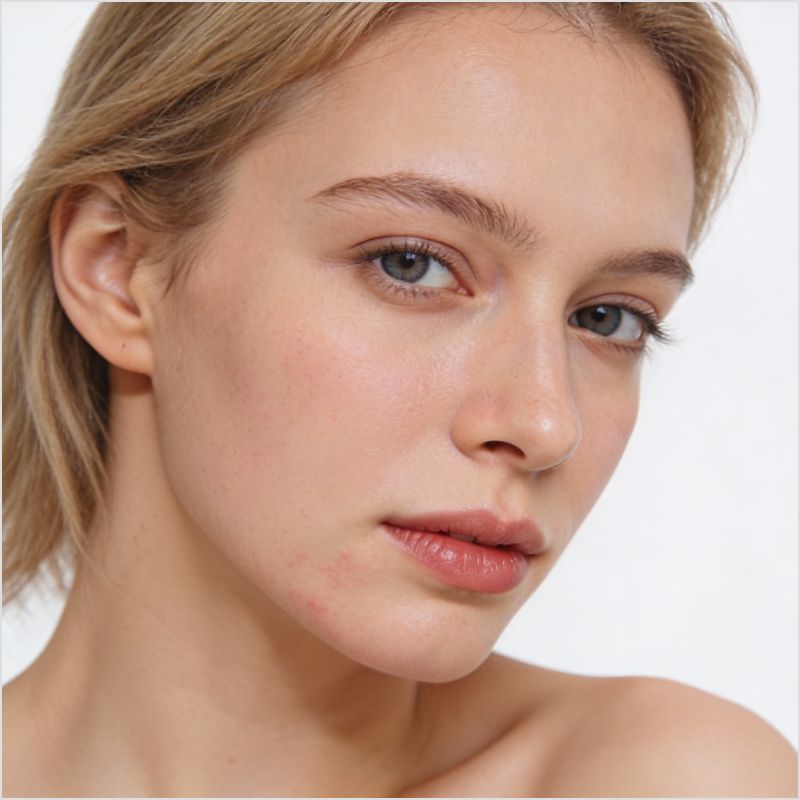 Femme au profil peau sèche sensible